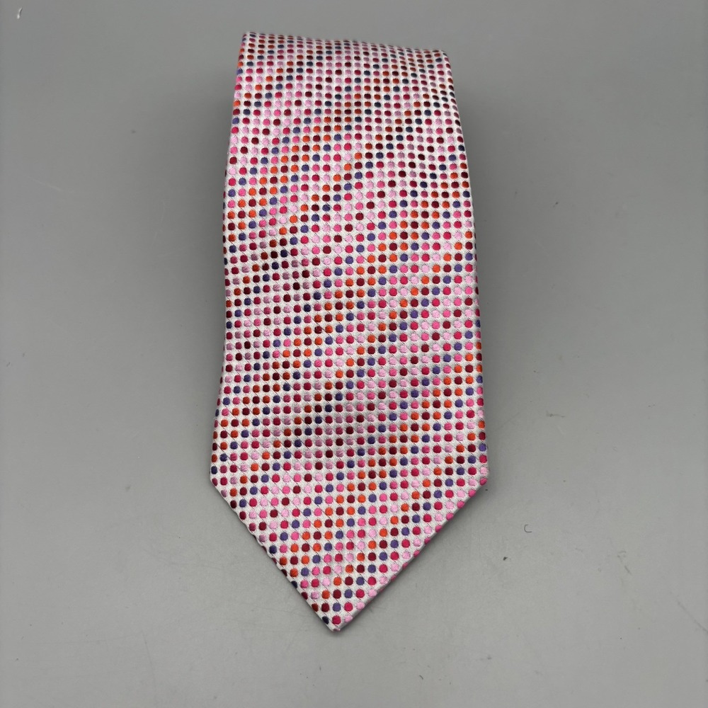 Duncan Quinn Tie Polka Dot 3.75"‎ British Luxury Designer Necktie England